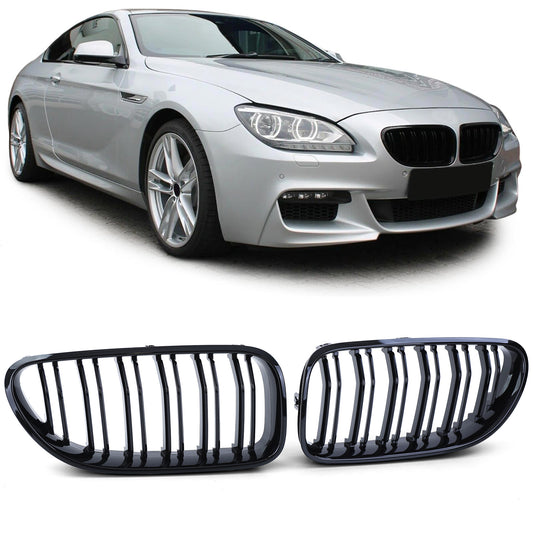 BMW Serie 6 F06 F12 F13 Griglia del sportiva a doppia barra Performance Lucida