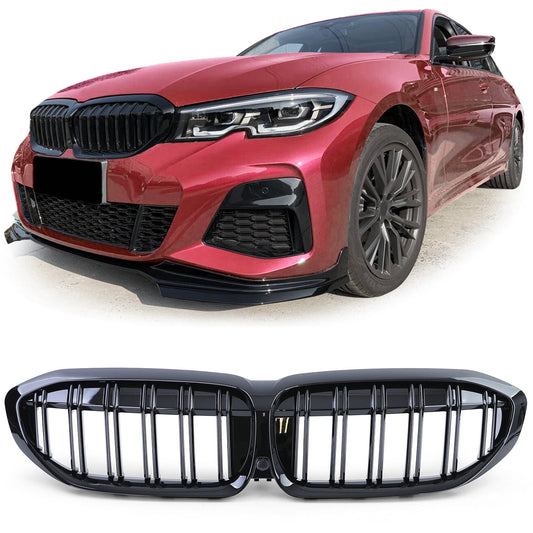 BMW serie 3 G20 G21 dal 18 Griglia radiatore sportiva doppia barra Performance lucida