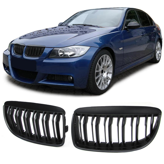 BMW Serie 3 E90 E91 05-08 Grigliasportiva doppia barra performance opaca