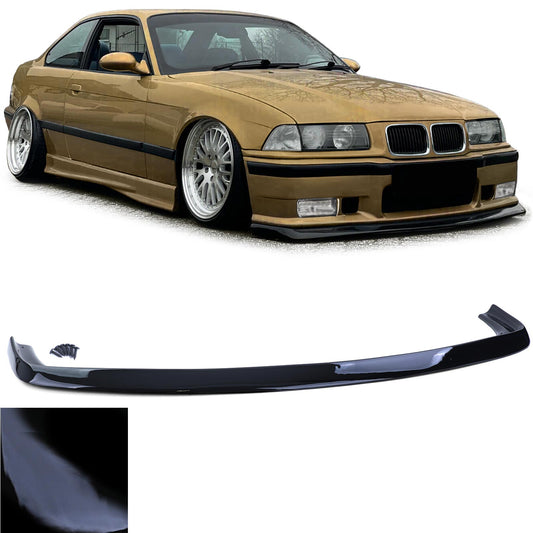 BMW Serie 3 E36 90-99 Labbro spoiler anteriore FATLIP nero lucido