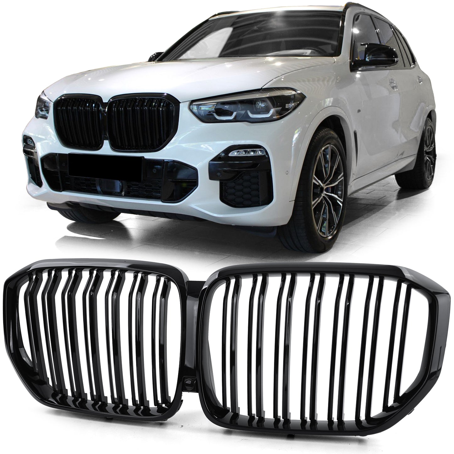 BMW X5 G05 dal 18 Griglia radiatore sportiva doppia barra Performance lucida