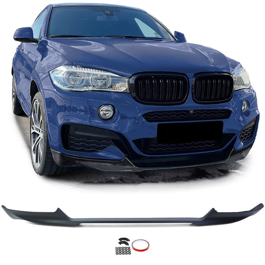 BMW X6 F16 14-19 spoiler anteriore performance nero opaco