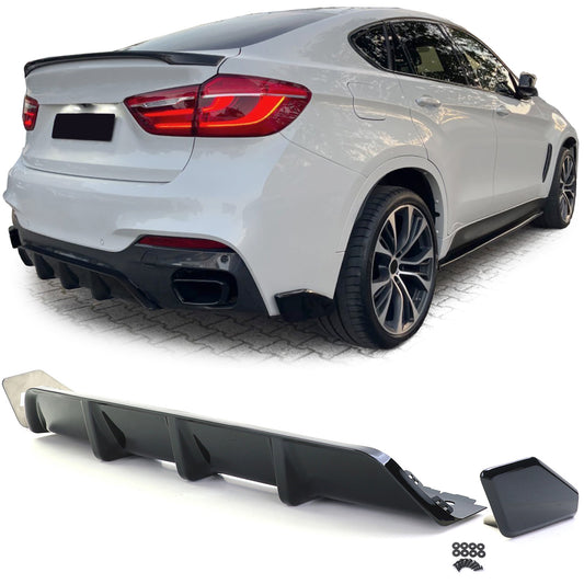 BMW X6 F16 14-19 Diffusore posteriore performance nero lucido