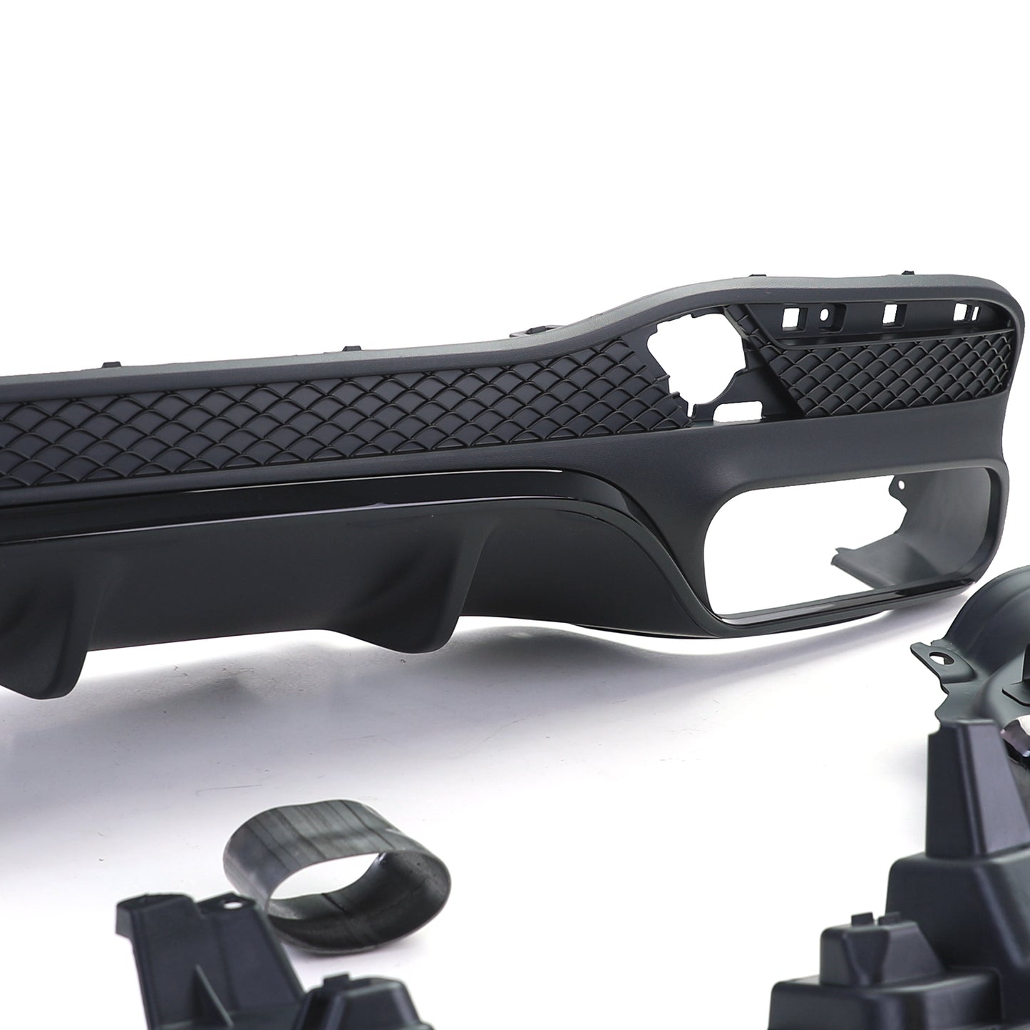 Mercedes GLE W166 15-18 Diffusore posteriore sportivo con terminali neri AMG