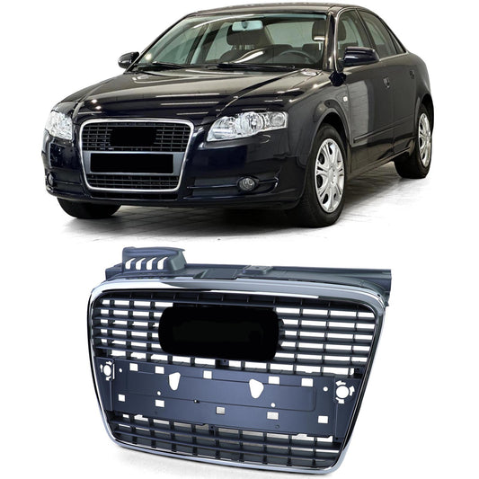 Audi A4 B7 8E 04-08 Griglia radiatore griglia anteriore PDC con cornice cromata