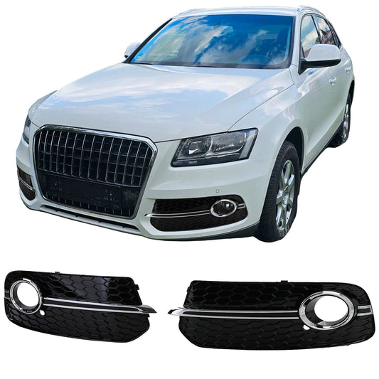 Audi Q5 8R 12-16 griglia a nido d'ape copre il paraurti cromato lucido