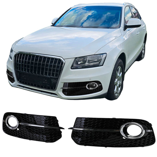 Audi Q5 8R 12-16 Griglia a nido d'ape copre paraurti nero lucido