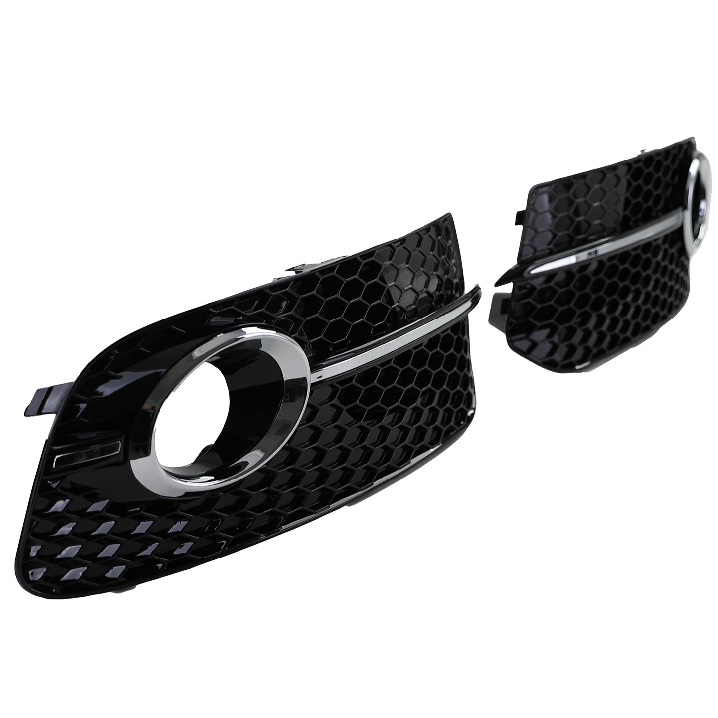 Audi Q5 8R 12-16 Griglia a nido d'ape copre paraurti nero lucido