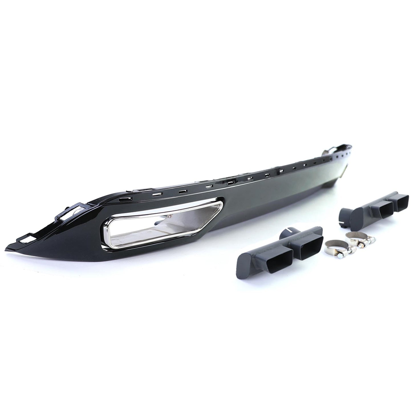 Diffusore posteriore Sport+ terminali di scarico per Audi A6 C7 4G 10-14 2.8 3.0