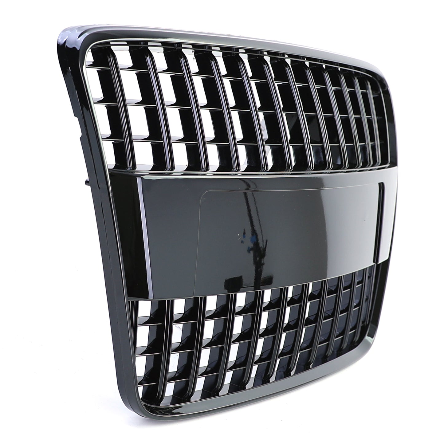 Audi Q7 4L 05-09 Griglia sportiva a nido d'ape senza emblema nero lucido