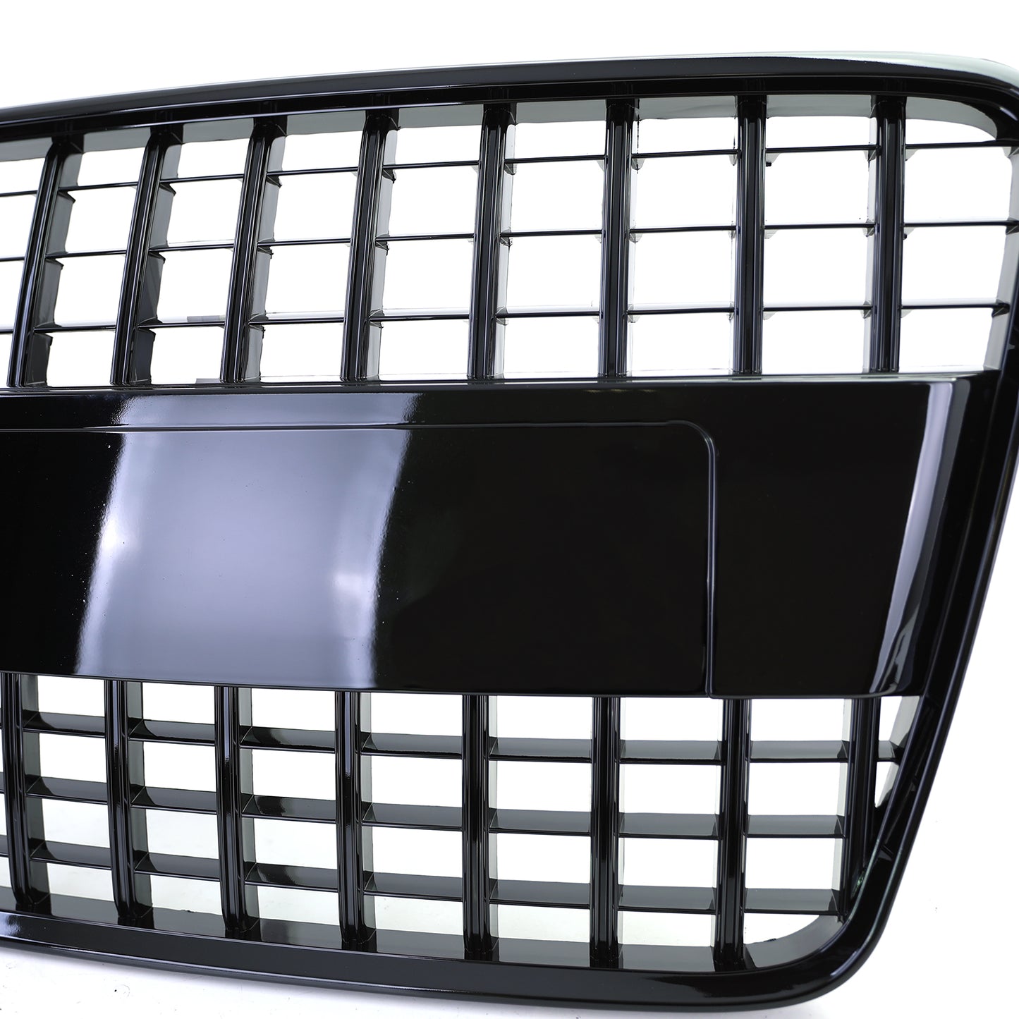 Audi Q7 4L 05-09 Griglia sportiva a nido d'ape senza emblema nero lucido