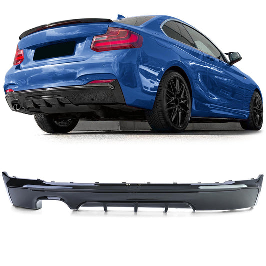 BMW Serie 2 F22 F23 Diffusore posteriore Performance Black Gloss