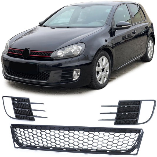 VW Golf 6 08-12 GTI GTD Set griglia paraurti fendinebbia