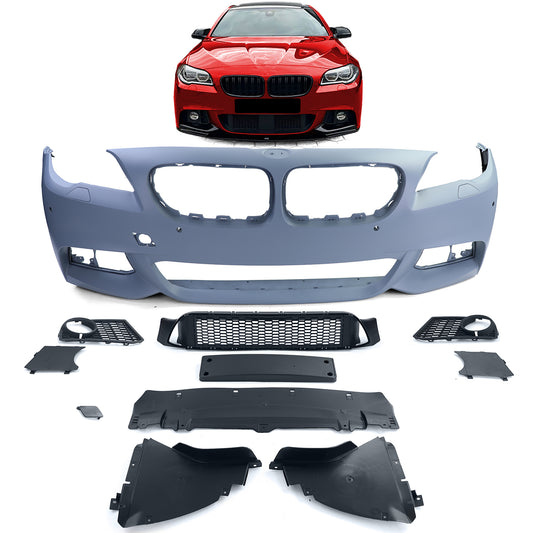 BMW Serie 5 F10 F11 09-13 Paraurti anteriore M SPORT  sportivo con attacchi