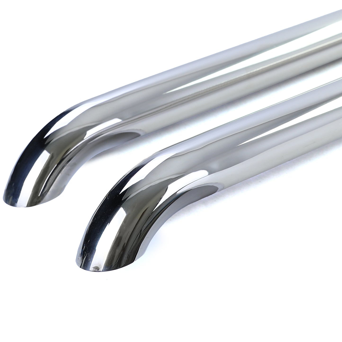 VW T5 T6 T6.1 passo corto Tubi laterali protezione sottoporta in acciaio inox lucidato