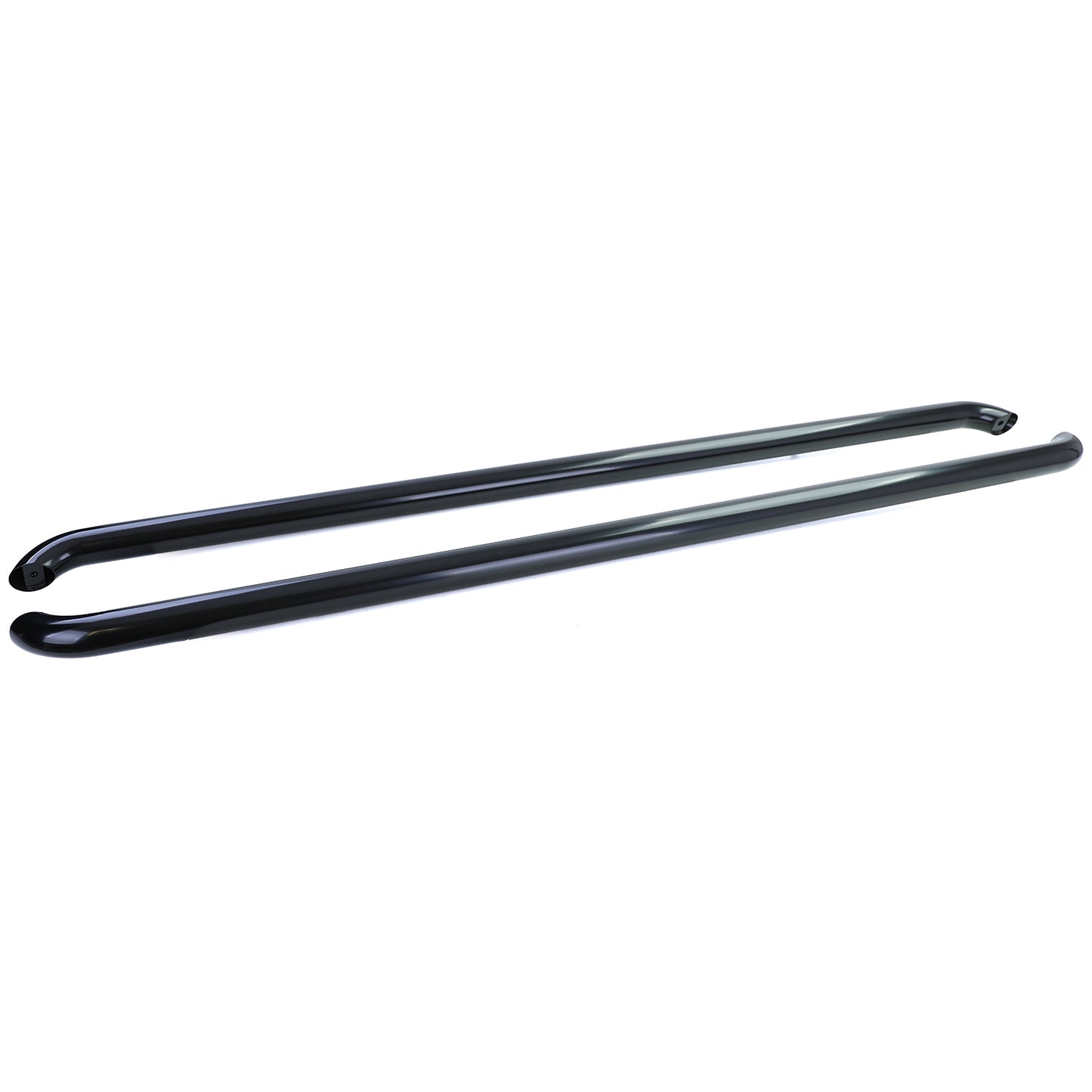 VW T5 T6 T6.1 passo corto Tubi laterali sottoporta in acciaio inox nero lucido