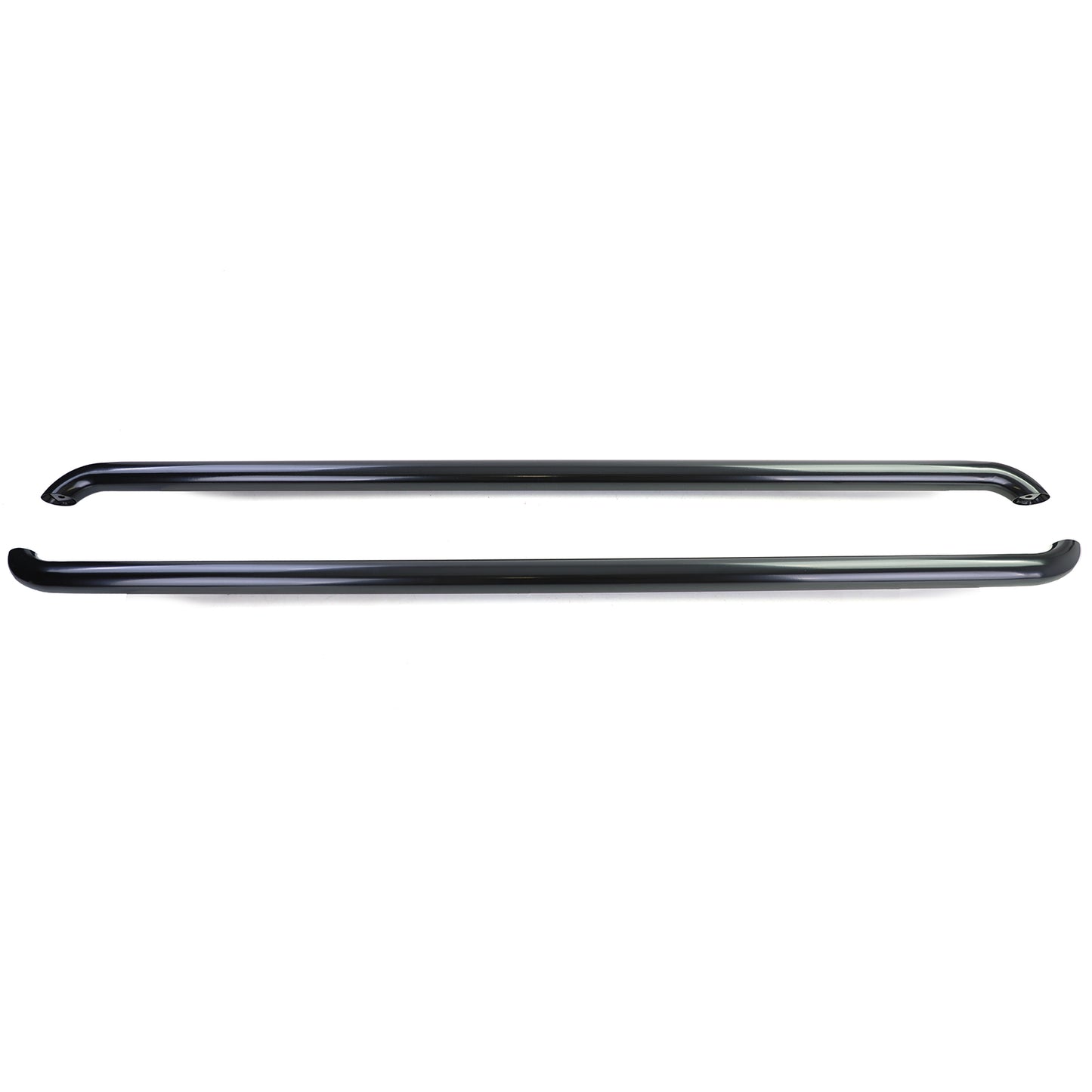 VW T5 T6 T6.1 passo corto Tubi laterali sottoporta in acciaio inox nero lucido