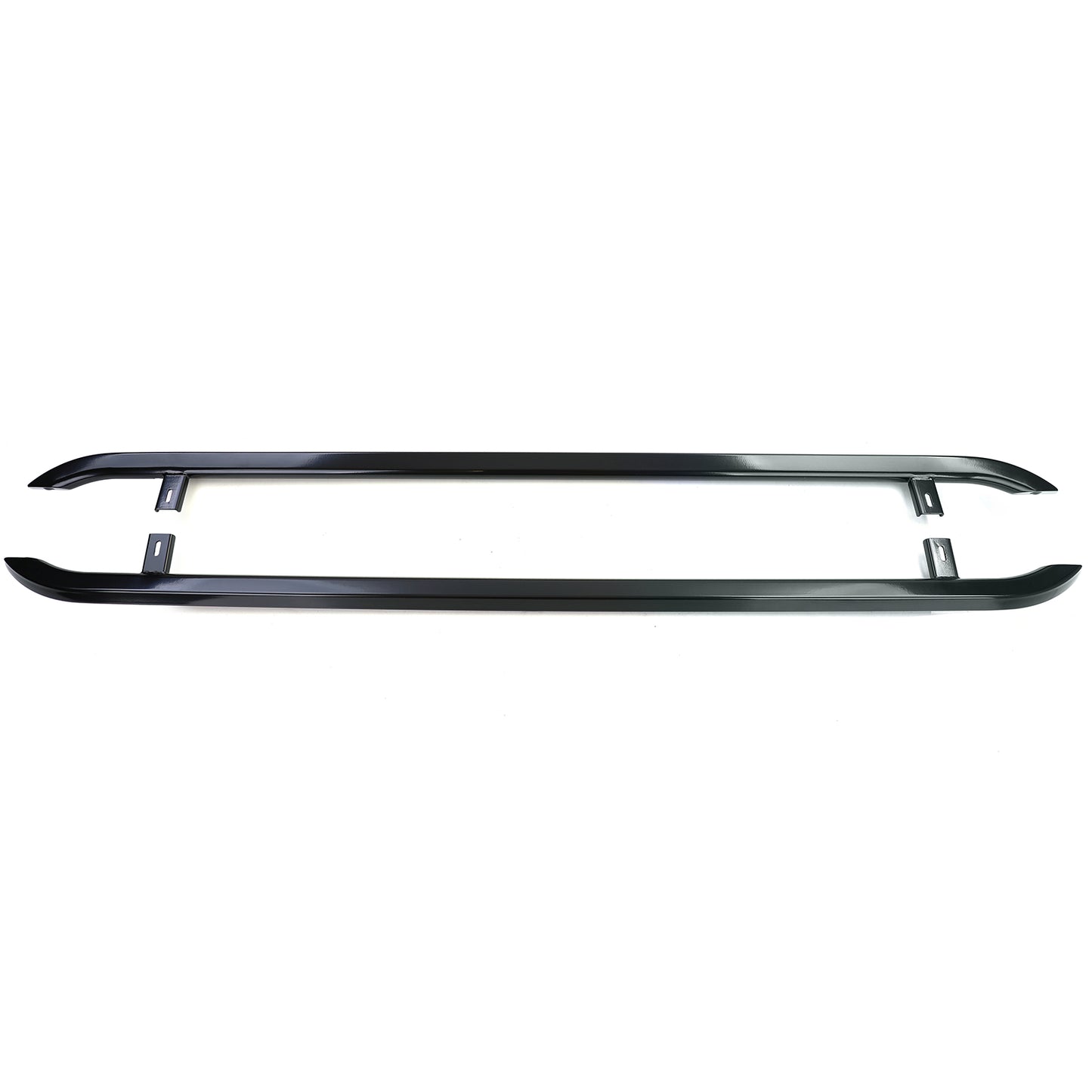 VW T5 T6 T6.1 passo corto Pedane sottoporta in acciaio inox nero lucido