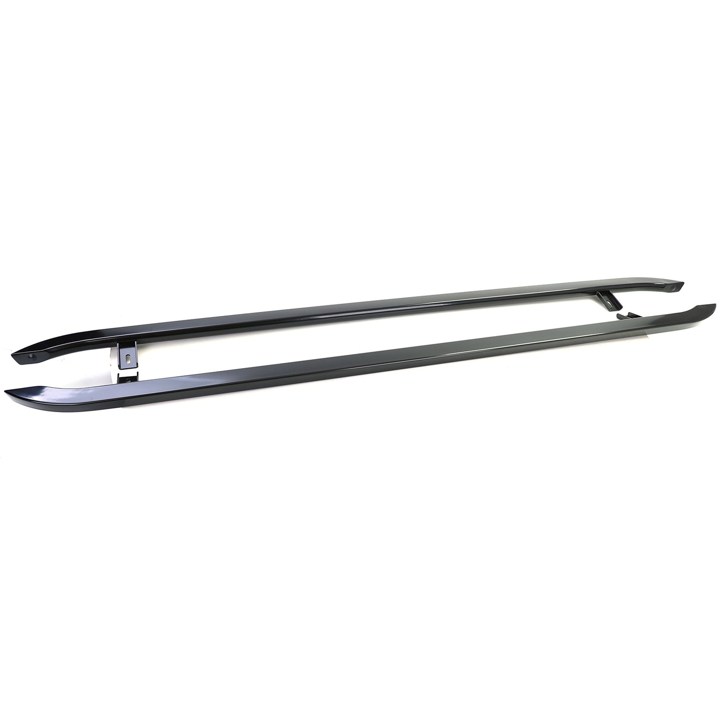 VW T5 T6 T6.1 passo corto Pedane sottoporta in acciaio inox nero lucido