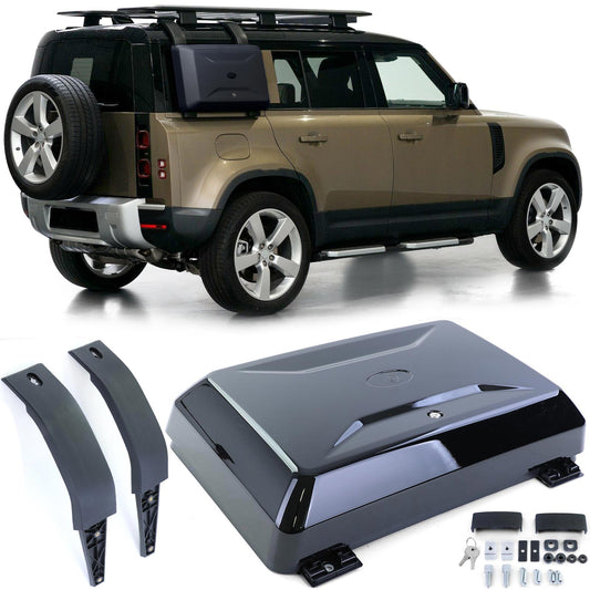 Scatola Portaoggetti Nera LATERALE per Land Rover Defender L663 90 110