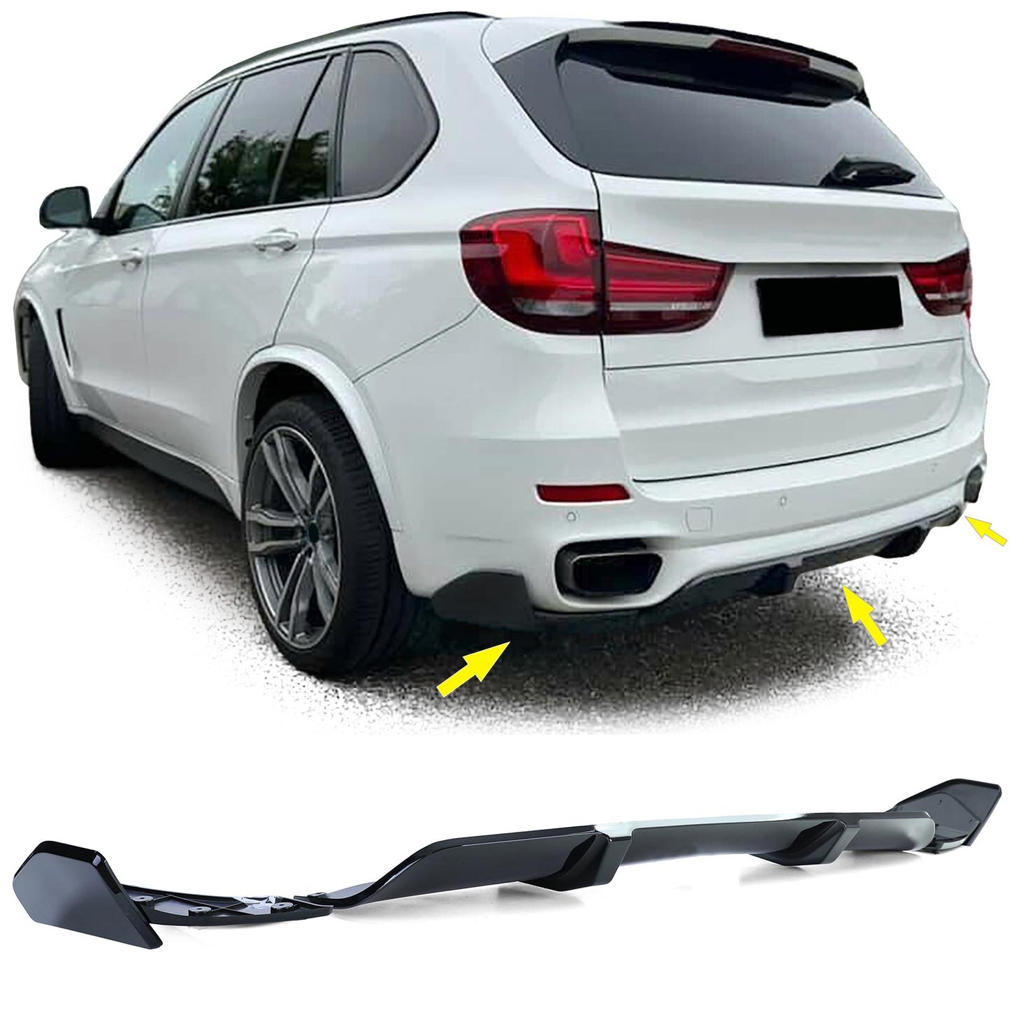 BMW X5 F15 13-18 Performance spoiler body kit anteriore posteriore nero lucido