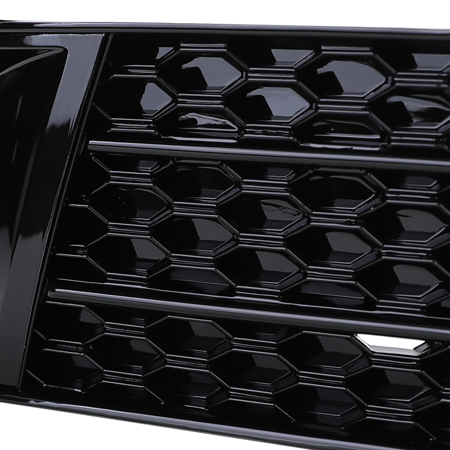 Audi A1 8X 10-14 Griglia copri paraurti a nido d'ape nera lucida