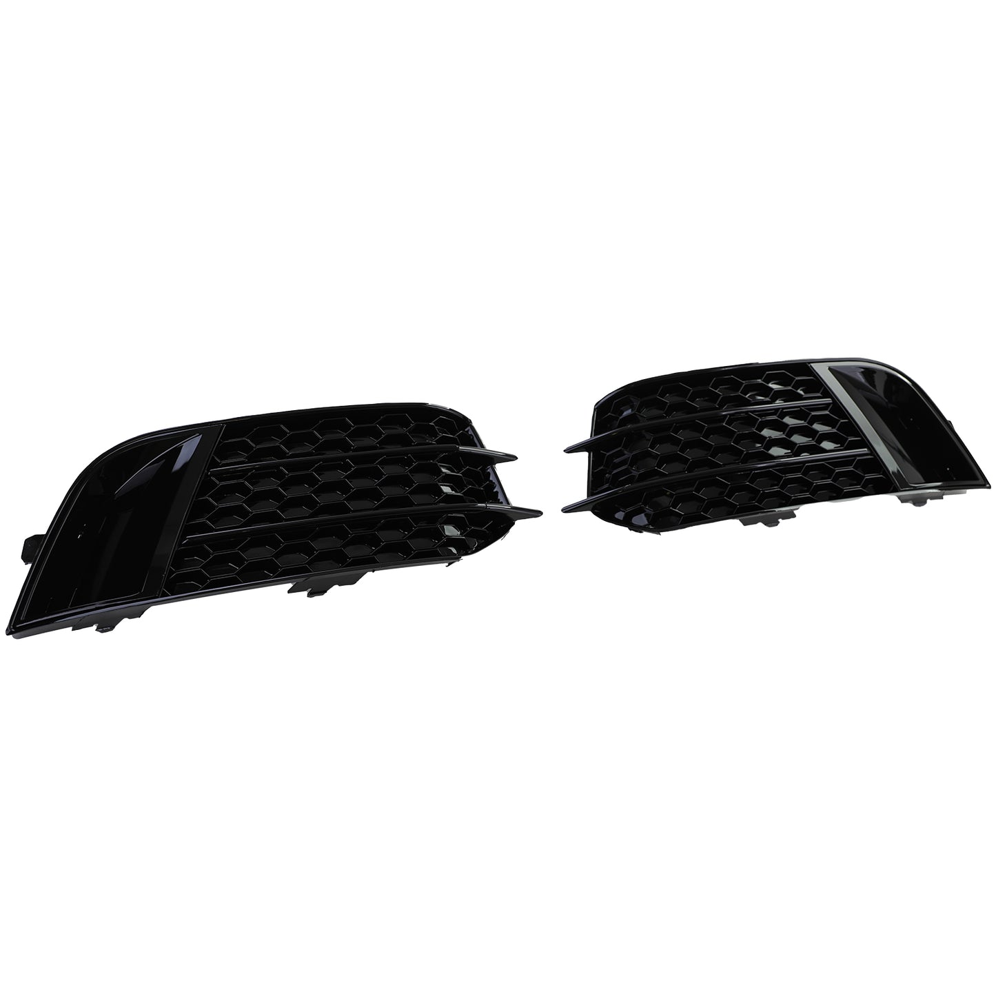 Audi A1 8X 10-14 Griglia copri paraurti a nido d'ape nera lucida