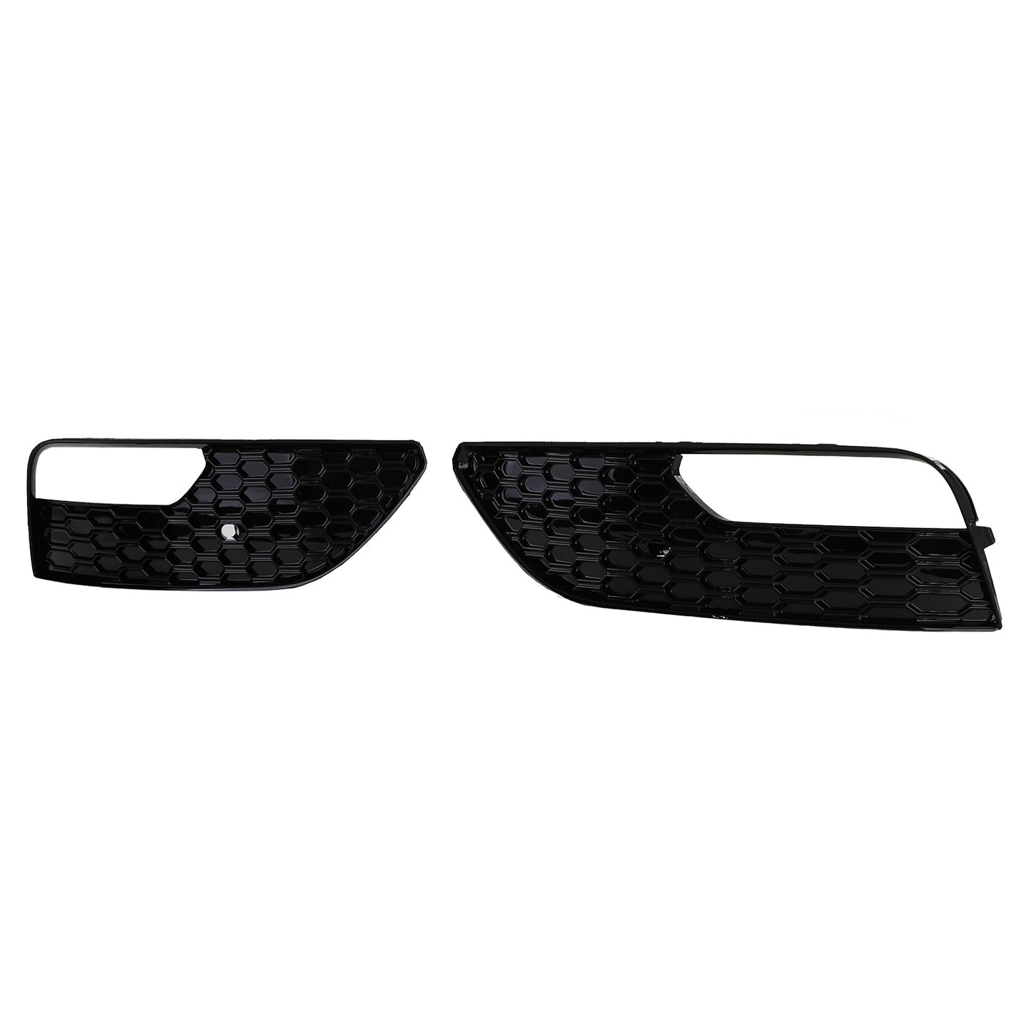 Audi A3 8V 12-16 Griglia di copertura paraurti a nido d'ape nera lucida