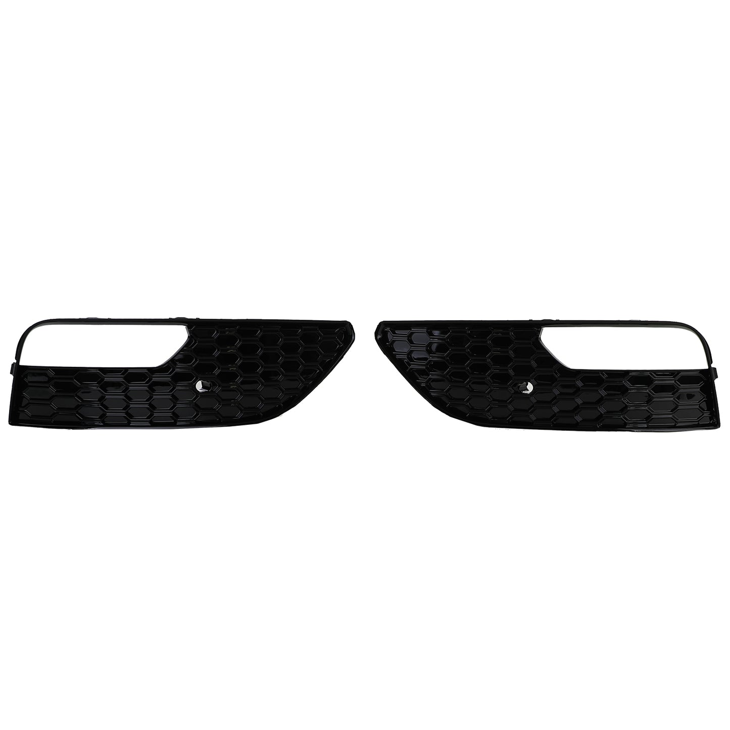 Audi A3 8V 12-16 Griglia di copertura paraurti a nido d'ape nera lucida
