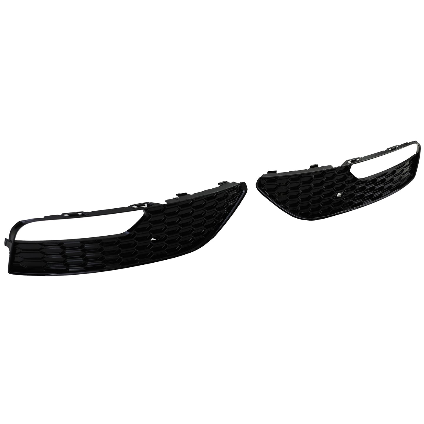 Audi A3 8V 12-16 Griglia di copertura paraurti a nido d'ape nera lucida