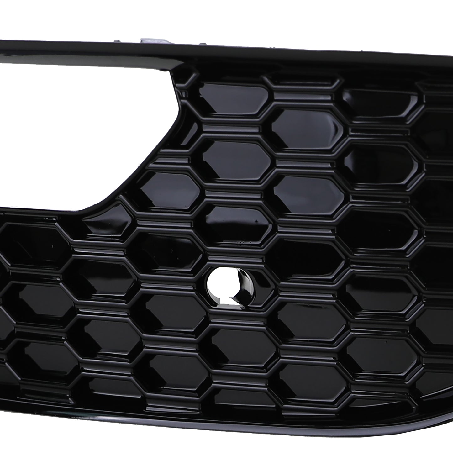 Audi A3 8V 12-16 Griglia di copertura paraurti a nido d'ape nera lucida