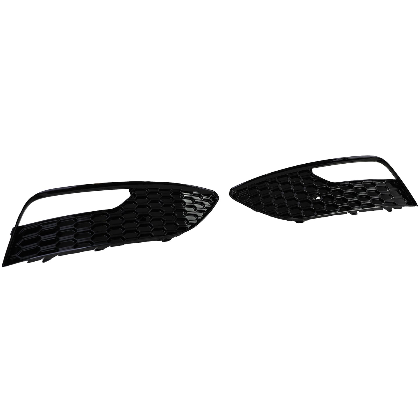 Audi A3 8V 12-16 Griglia di copertura paraurti a nido d'ape nera lucida