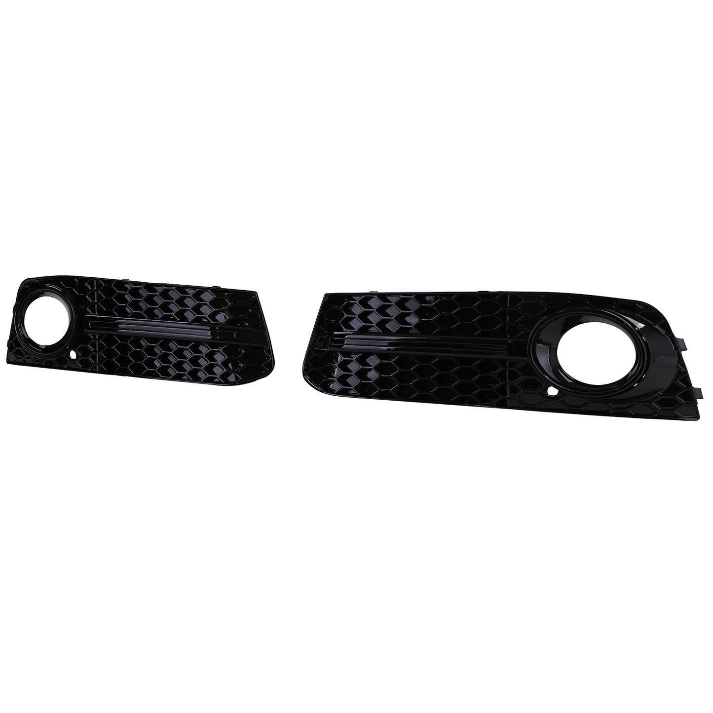 Audi A4 B8 07-11 Griglia di copertura paraurti a nido d'ape nera lucida