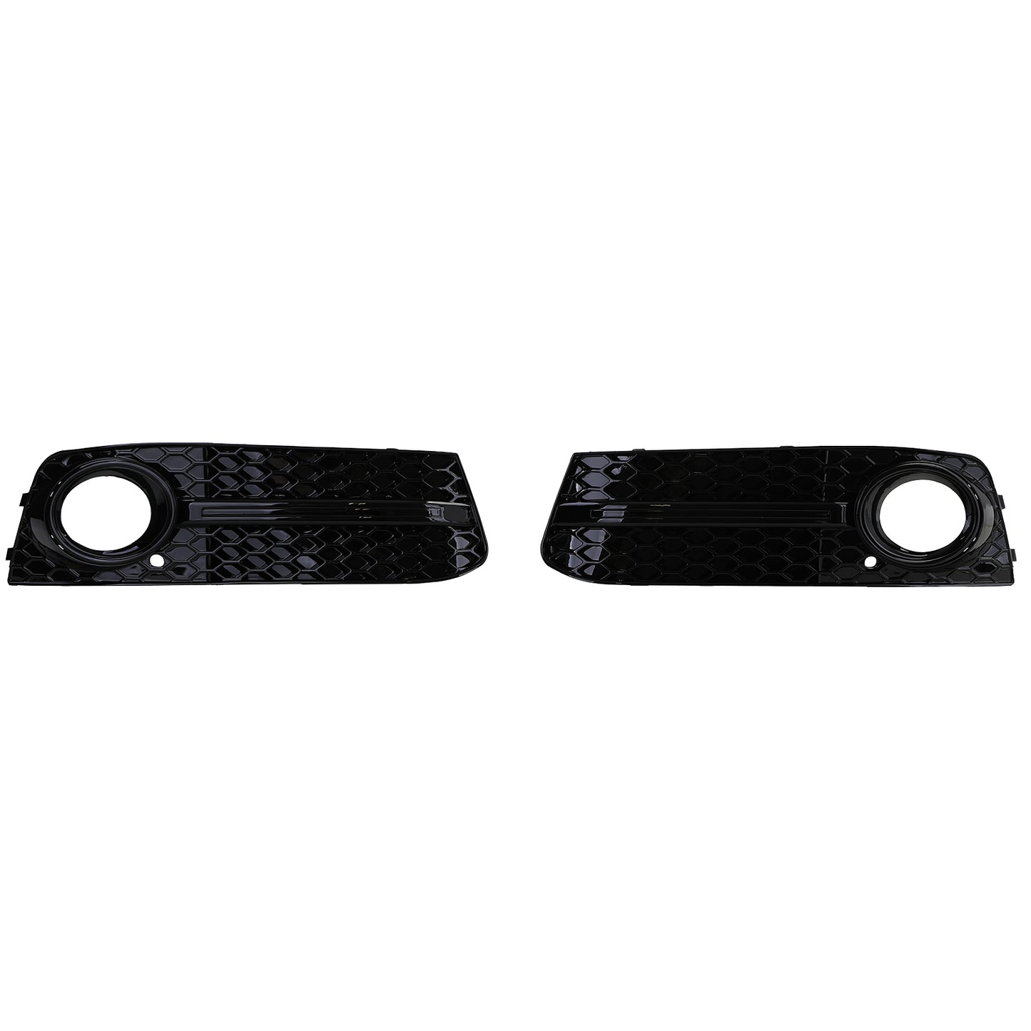 Audi A4 B8 07-11 Griglia di copertura paraurti a nido d'ape nera lucida