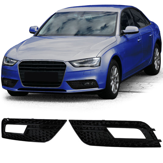 Audi A4 B8 11-15 senza S-Line Griglia di copertura paraurti lucida a nido d'ape