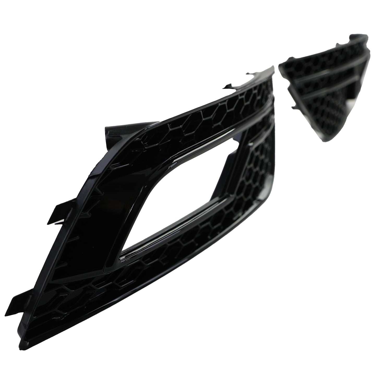 Audi A4 B8 11-15 senza S-Line Griglia di copertura paraurti lucida a nido d'ape