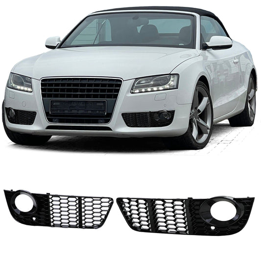 Audi A5 8T 07-11 senza S-Line griglia a nido d'ape  lucida del paraurti