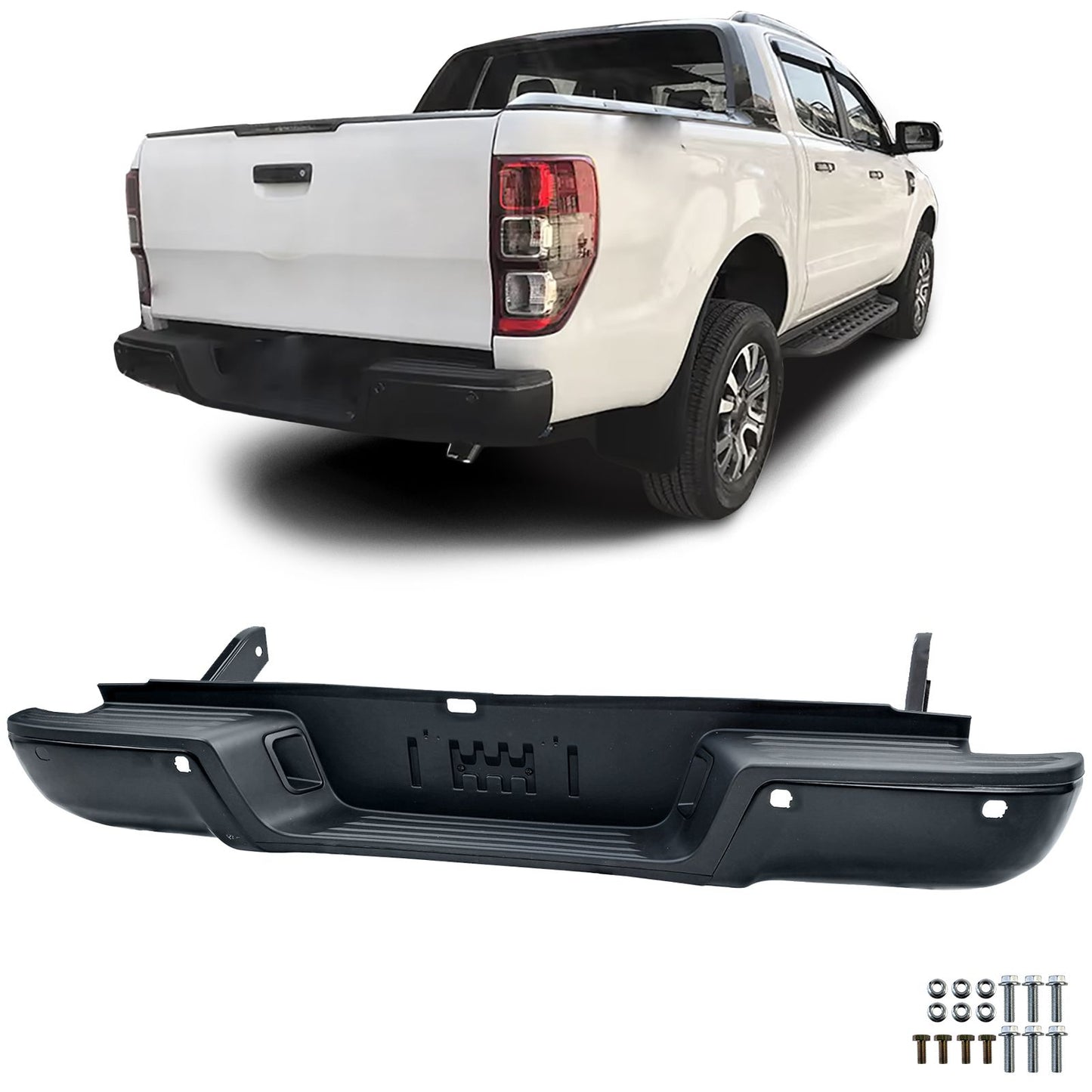 Paraurti posteriore nero  Ford Ranger T6 T7 T8 2012-2023