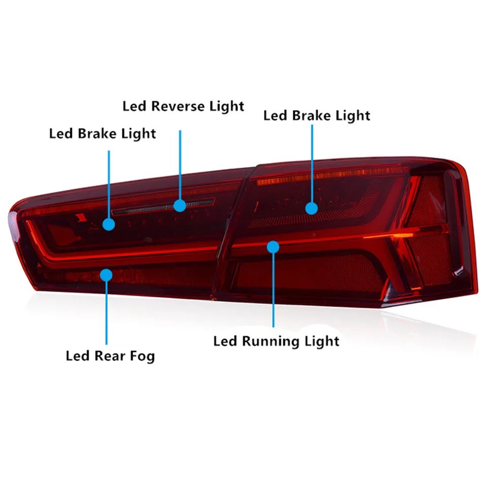 Fanali posteriori Audi A6 C7 a Led Stile Restyling 2012-2015