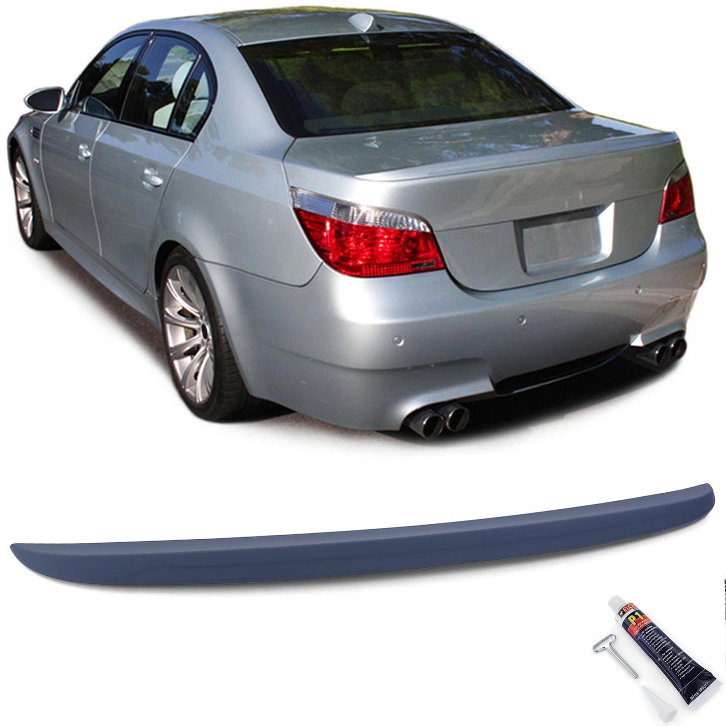 BMW Serie 5 E60 Berlina 03-10 Spoiler posteriore con ottica sportiva M5