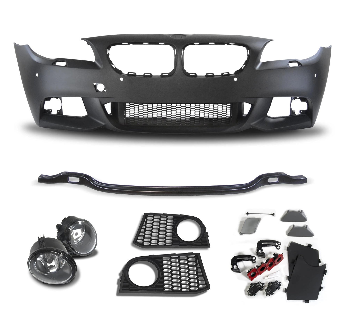 paraurti anteriore+fendinebbia verniciabile BMW F10 F11 anno 10-13 M SPORT