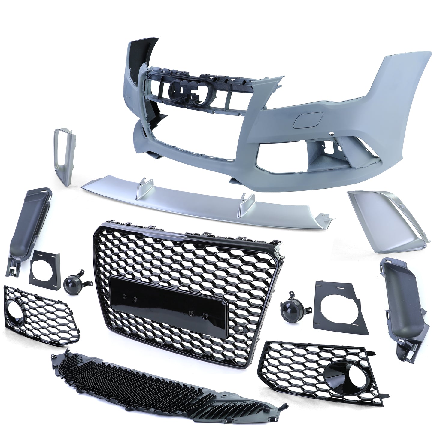 Paraurti anteriore RS7 + griglia del radiatore + griglia nera per Audi A7 C7 4G 10-14