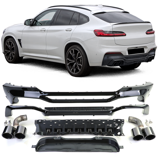 BMW X4 G02 18-21 PARAURTI POSTERIORE X4M + TERMINALI