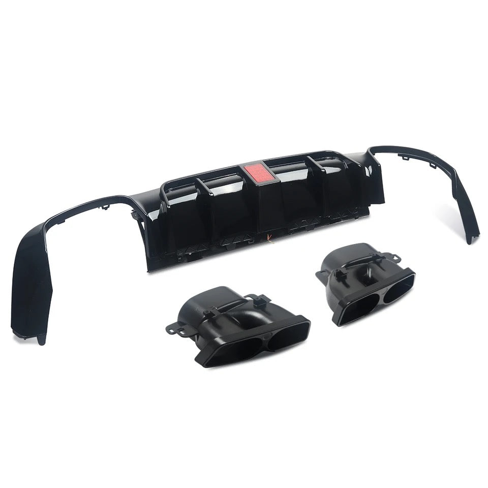 Mercedes Classe E W213 2016-2020 Diffusore Posteriore Brabus + Terminali Brabus