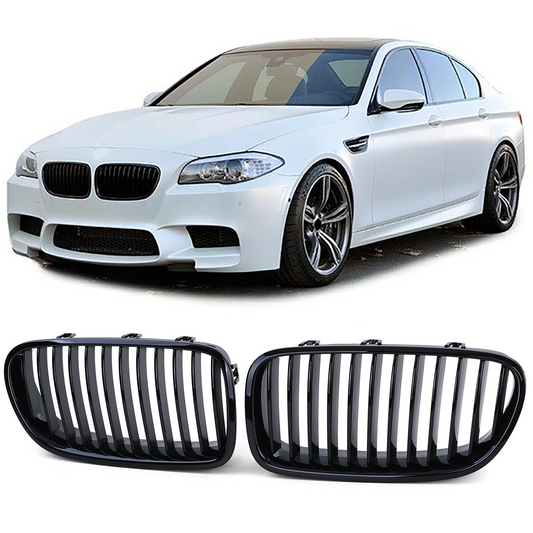 BMW Serie 5 F10 F11 10-17 Griglia sportiva Performance nera lucida