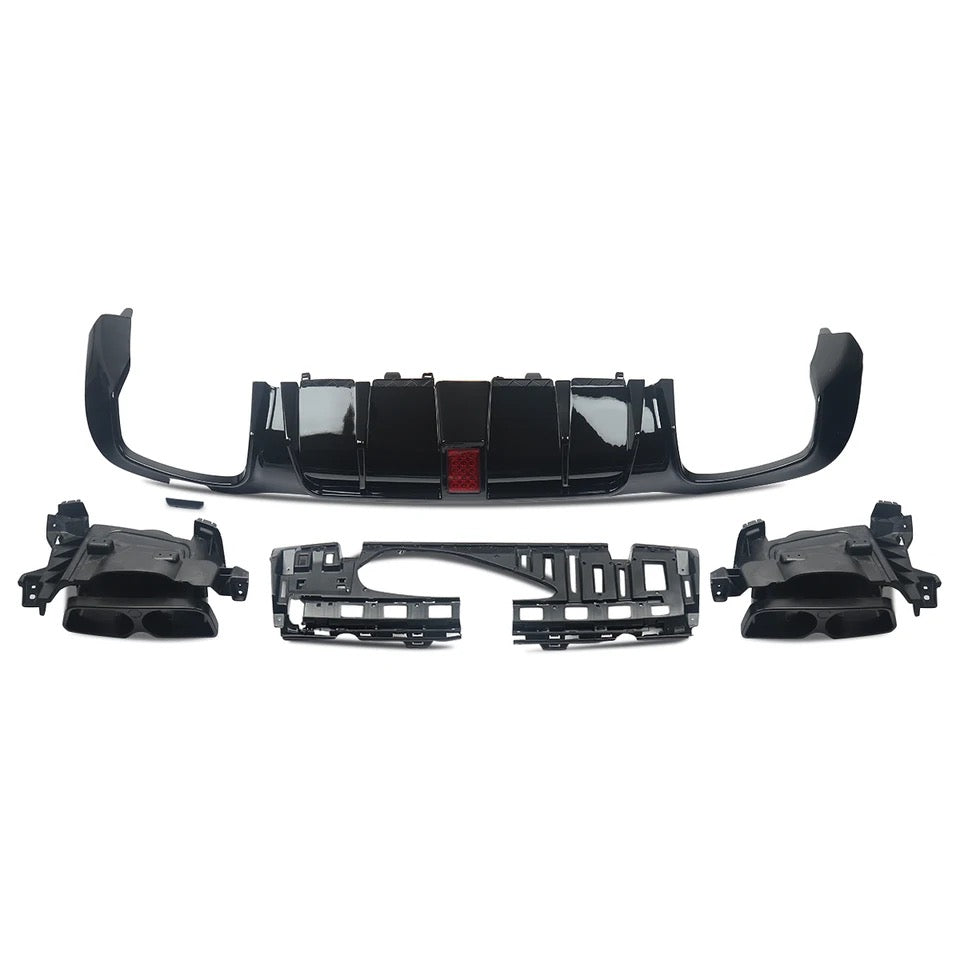Mercedes Classe E W213 2016-2020 Diffusore Posteriore Brabus + Terminali Brabus