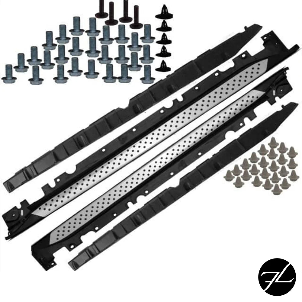 BMW X6 E71 E72 08-14 SET ALLUMINIO ingresso pedane + materiale di montaggio